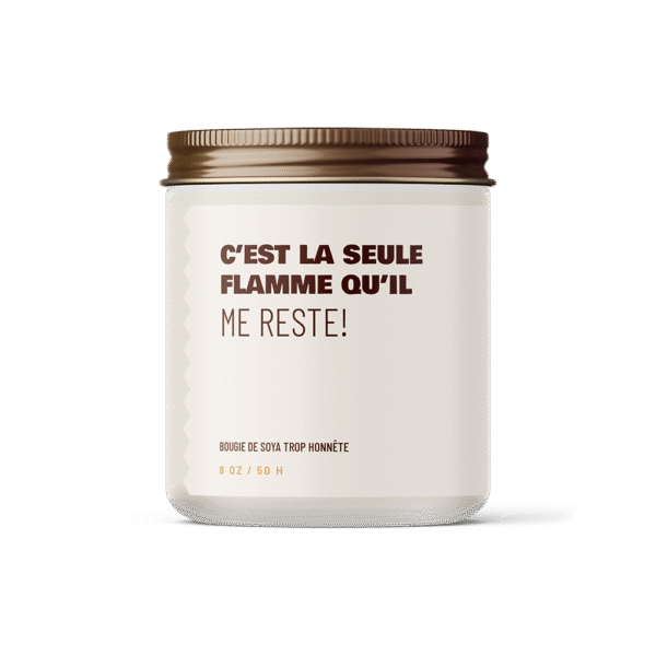 chandelle flamme restante